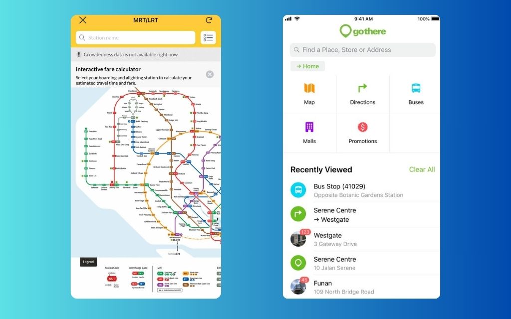 app bản đồ MRT